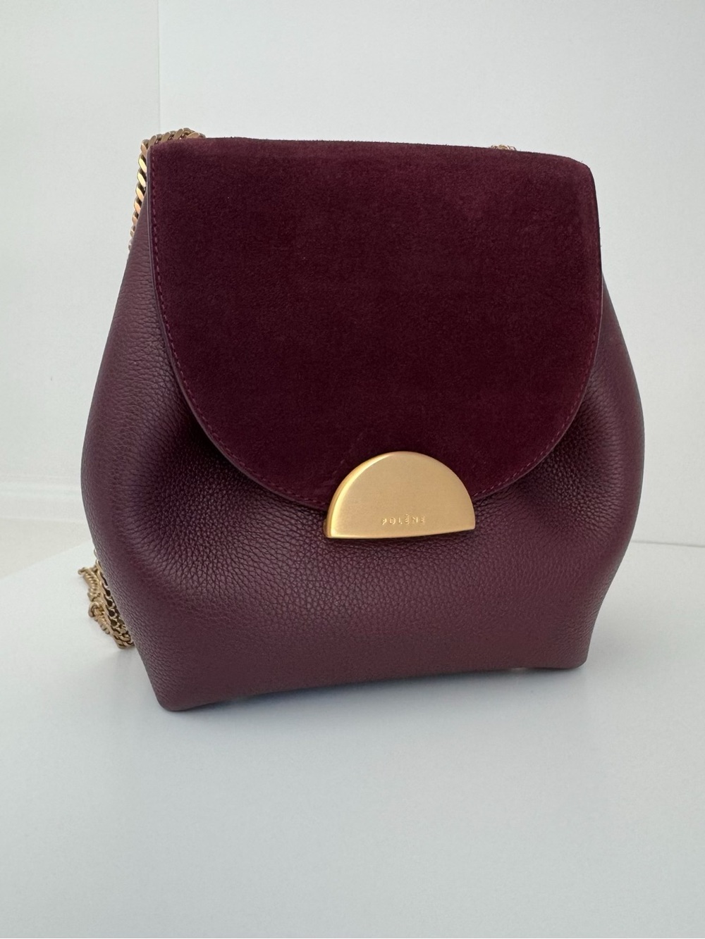 Polene Number 1 Mini Burgundy Purse NWOT